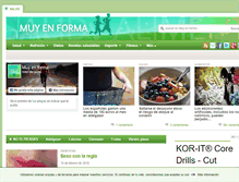 Tablet Screenshot of muyenforma.com